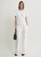 Relaxed chino trousers white