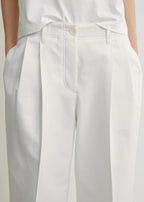 Relaxed chino trousers white