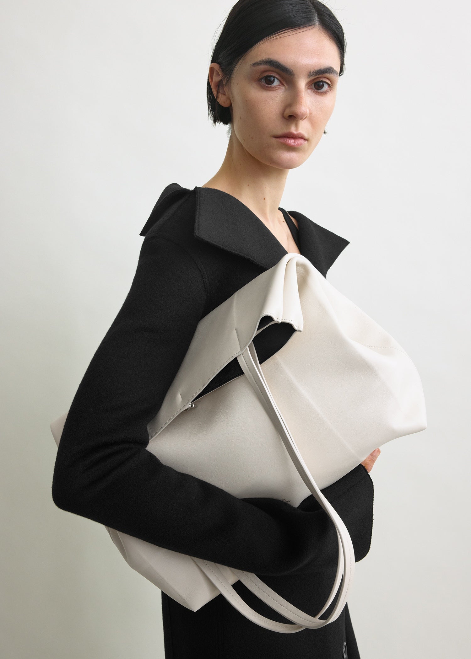 Roam leather tote stone