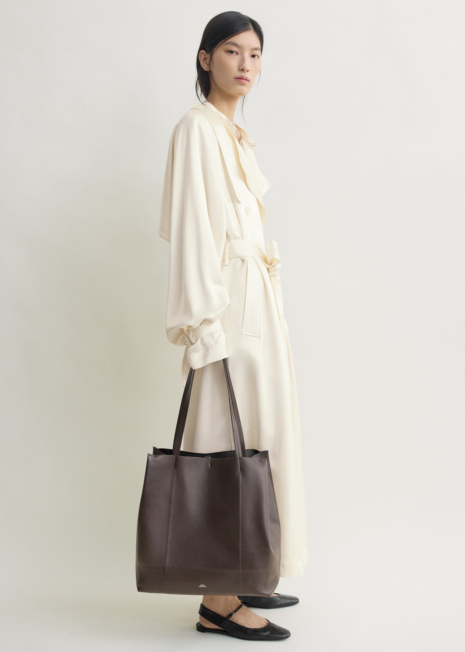 Roam leather tote brown