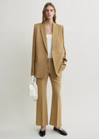 Slim tailored blazer beige