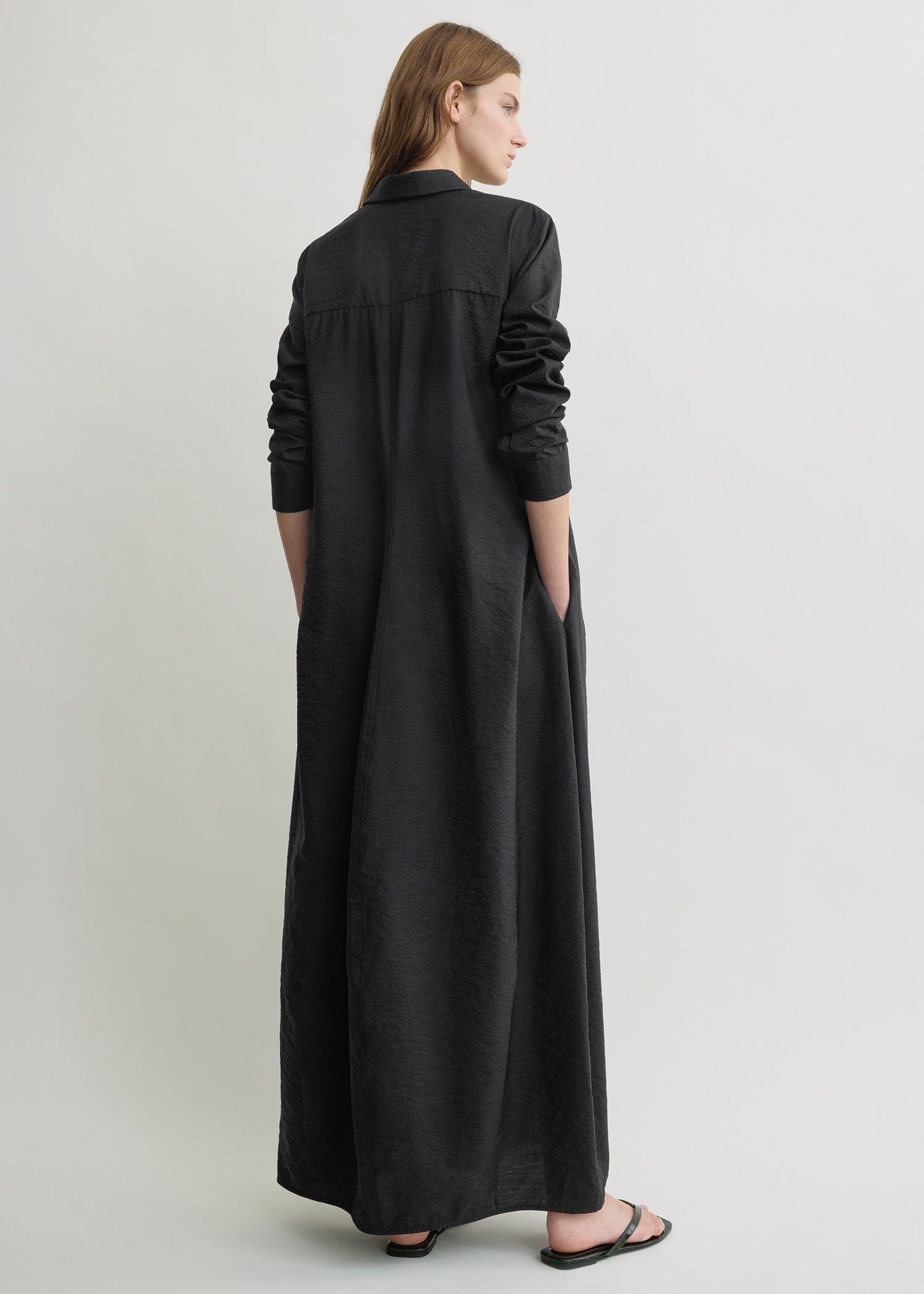 Parachute shirtdress black