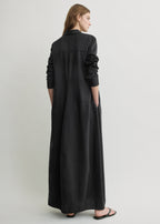 Parachute shirtdress black petite