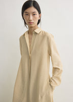 Parachute shirtdress stone