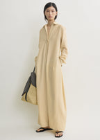 Parachute shirtdress stone petite