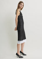 Mohair knit tank dress black