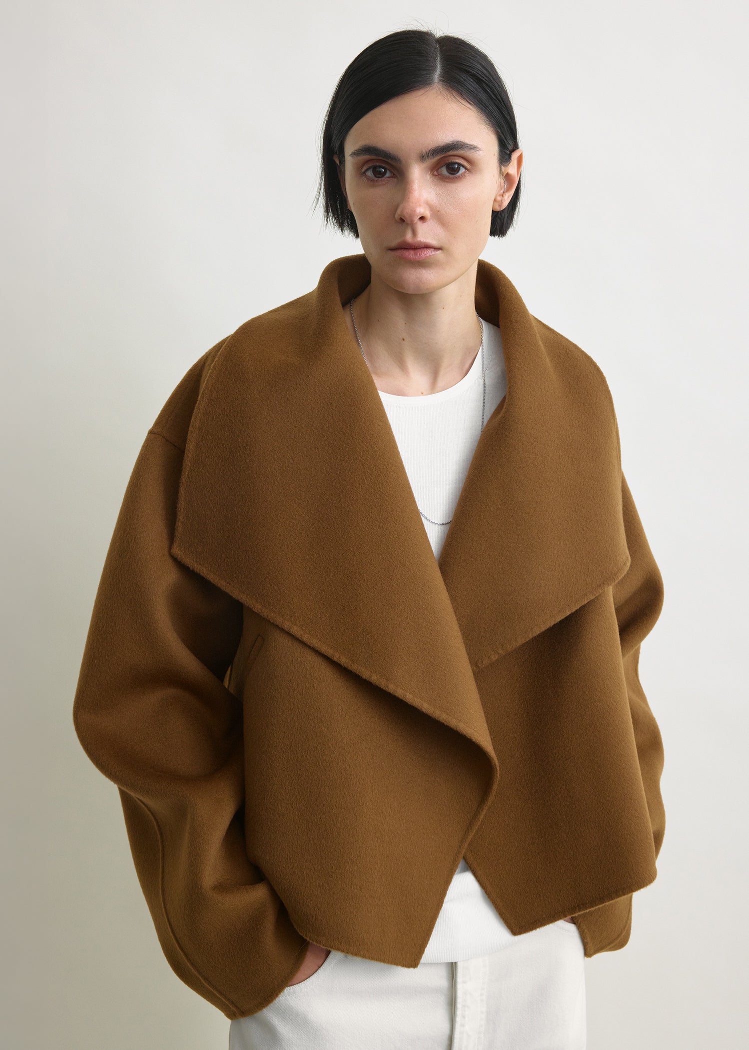 Signature doublé jacket tobacco