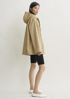 Technical scarf jacket cashew