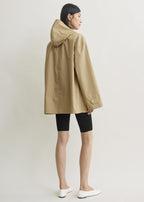 Technical scarf jacket cashew
