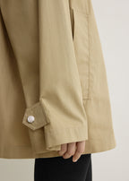 Technical scarf jacket cashew