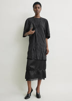 Relaxed tee dress black