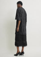 Relaxed tee dress black