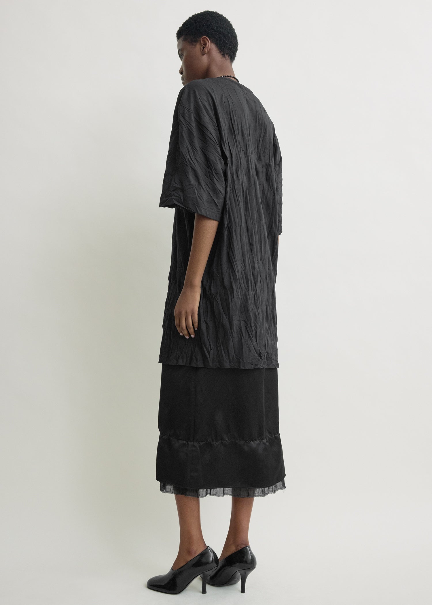 Relaxed tee dress black