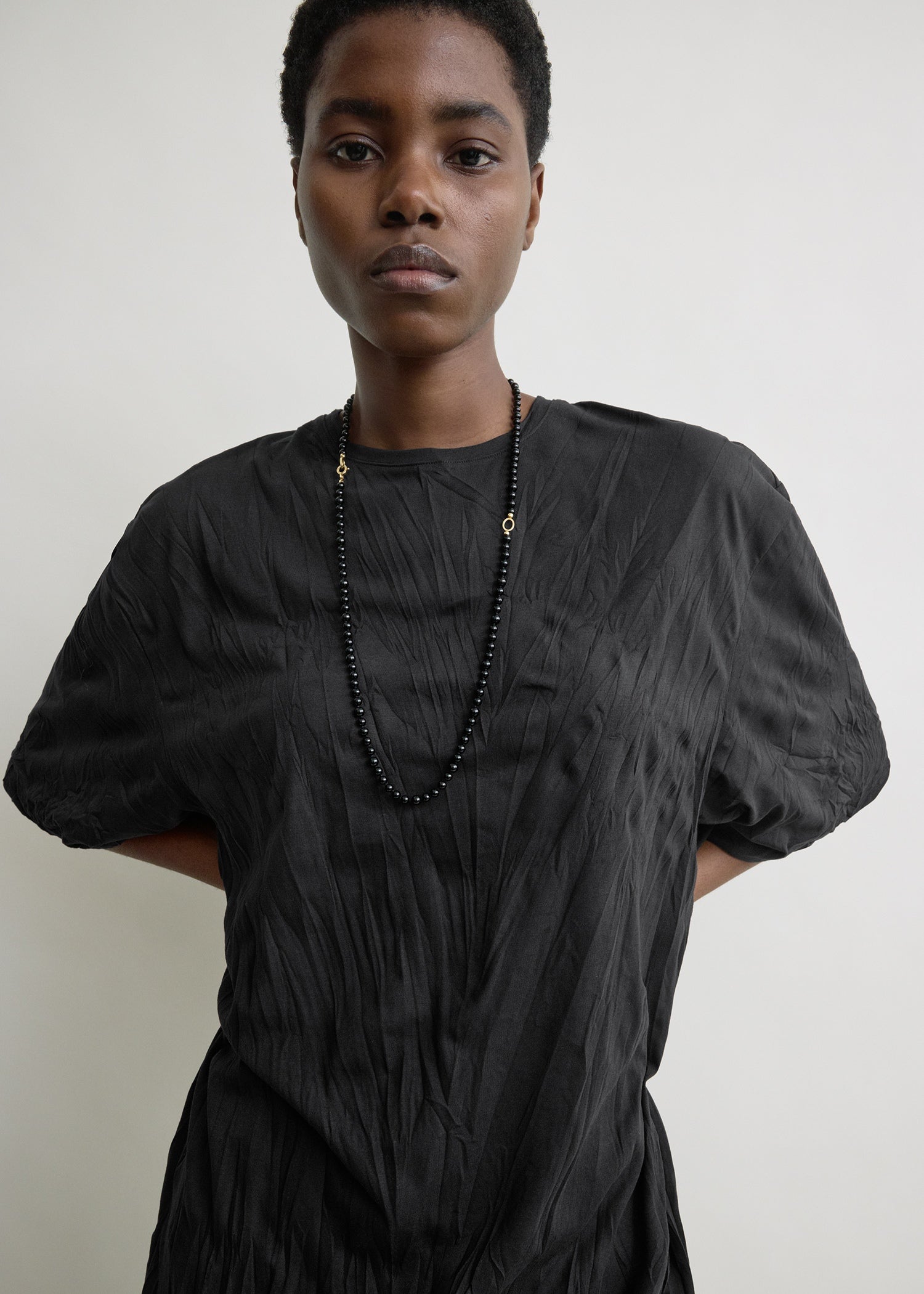 Relaxed tee dress black