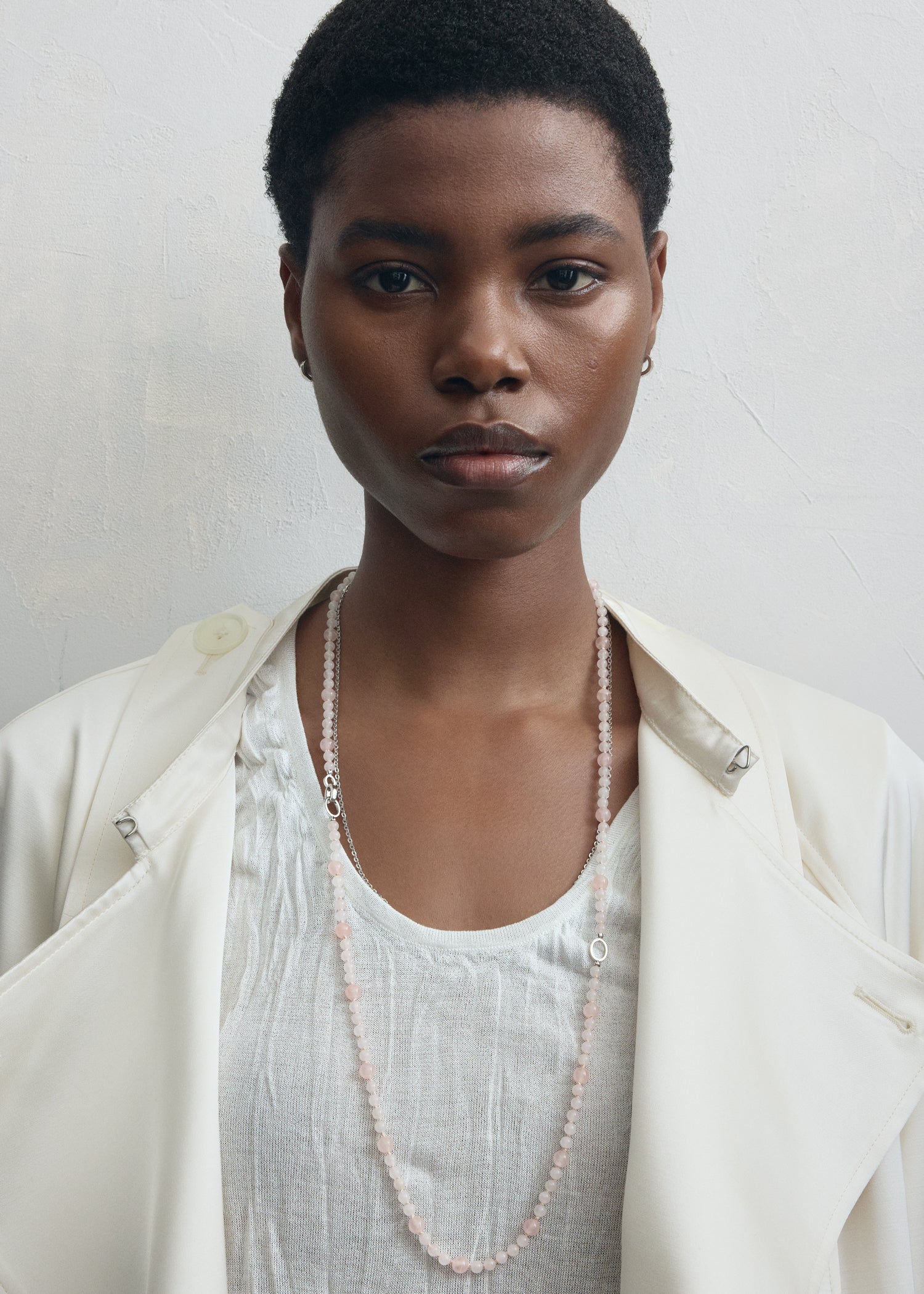 Infinity bead necklace bloom