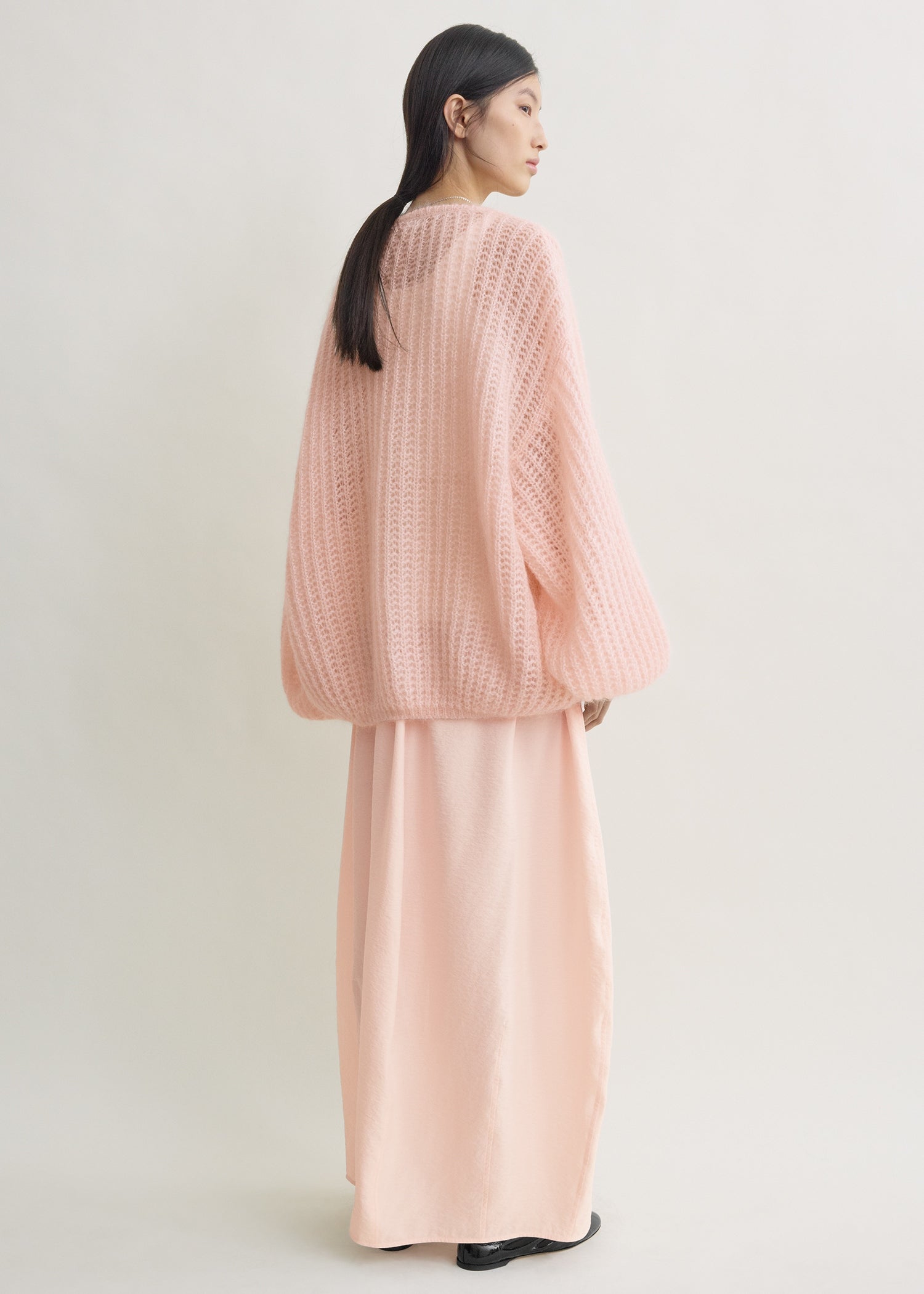 Puffed cardigan bloom