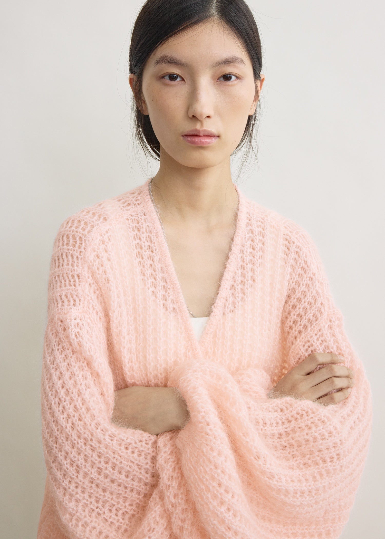 Puffed cardigan bloom