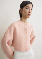 Cropped oversized cardigan flamingo