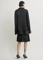 Soft tuxedo shirt black