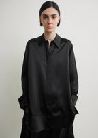 Soft tuxedo shirt black