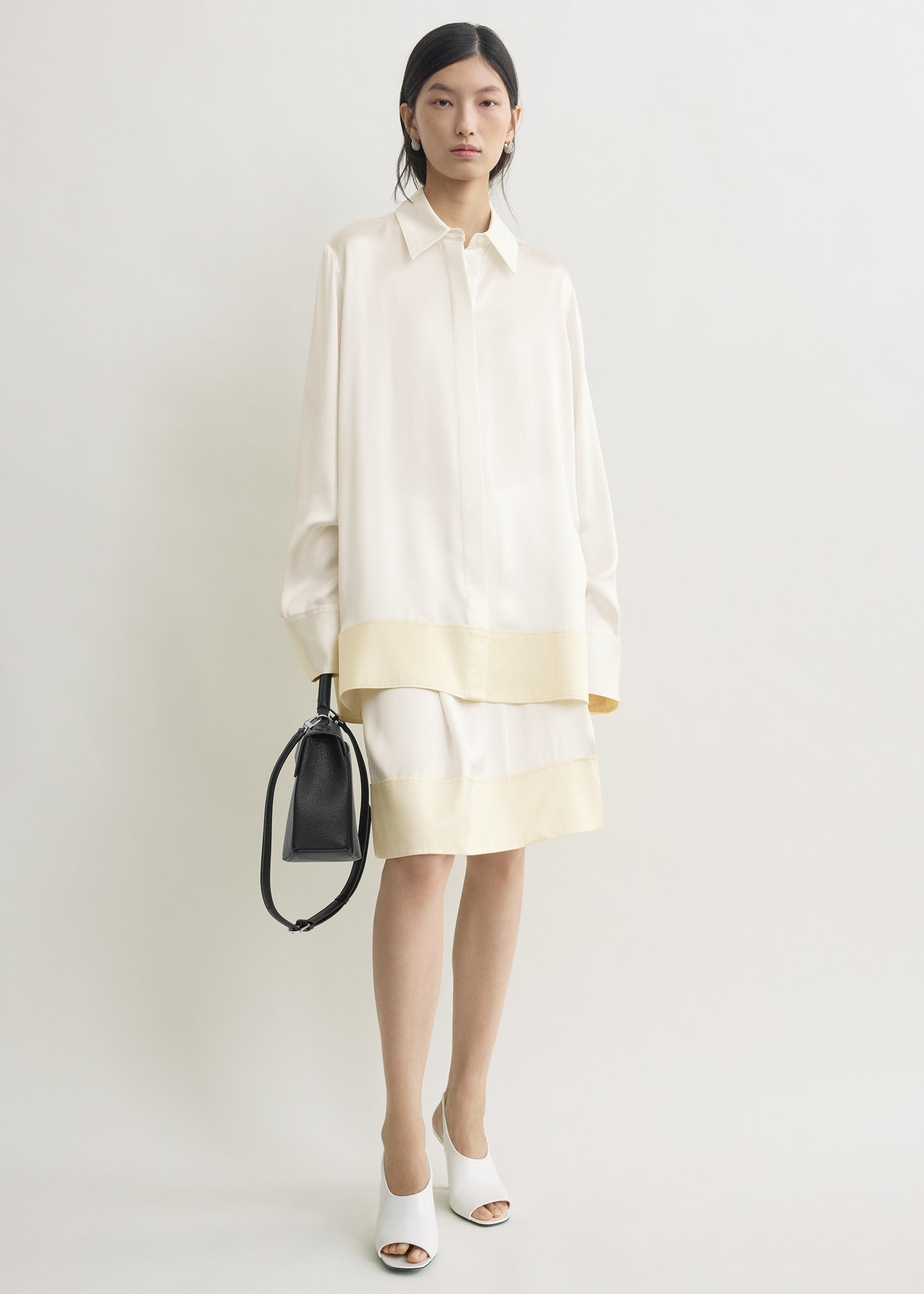 Soft tuxedo shirt white