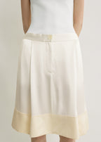 Soft tuxedo skirt white