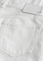 Wide leg denim white