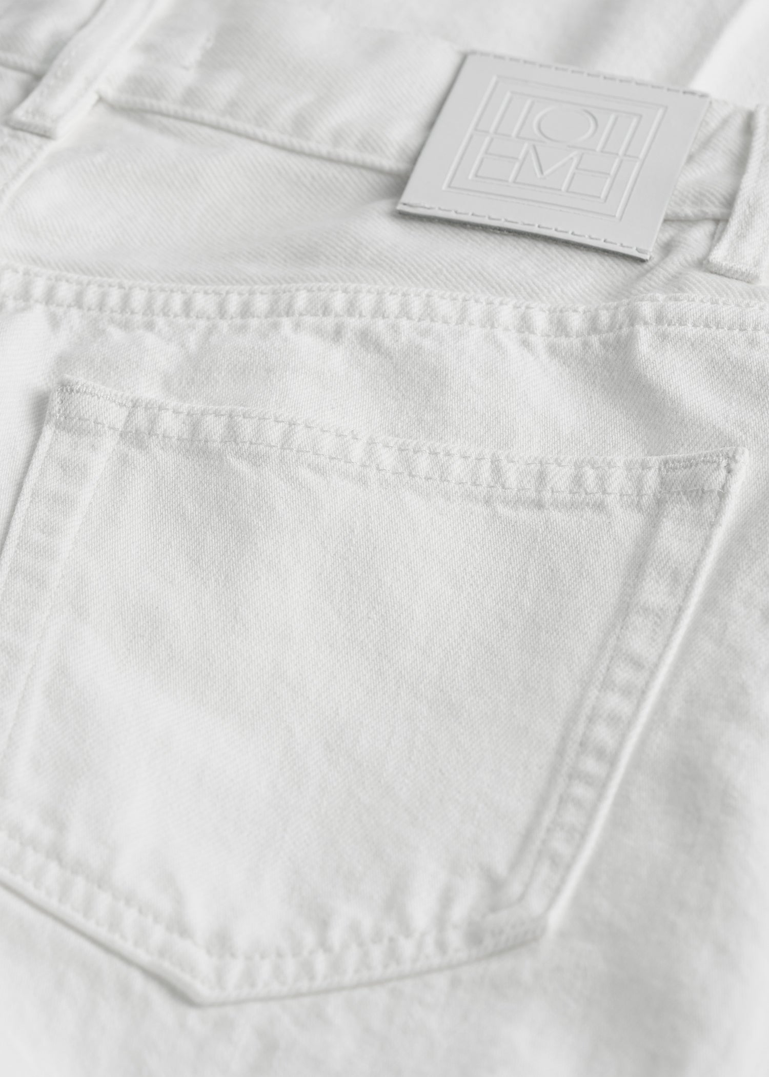 Wide leg denim white