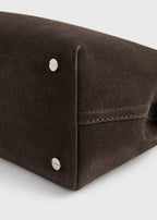 T-lock suede top handle brown