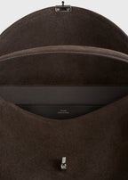 T-lock suede top handle brown