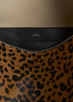 Bevel pony hair bag leopard