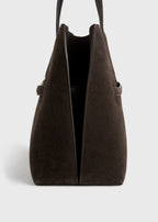 Suede lounge tote brown