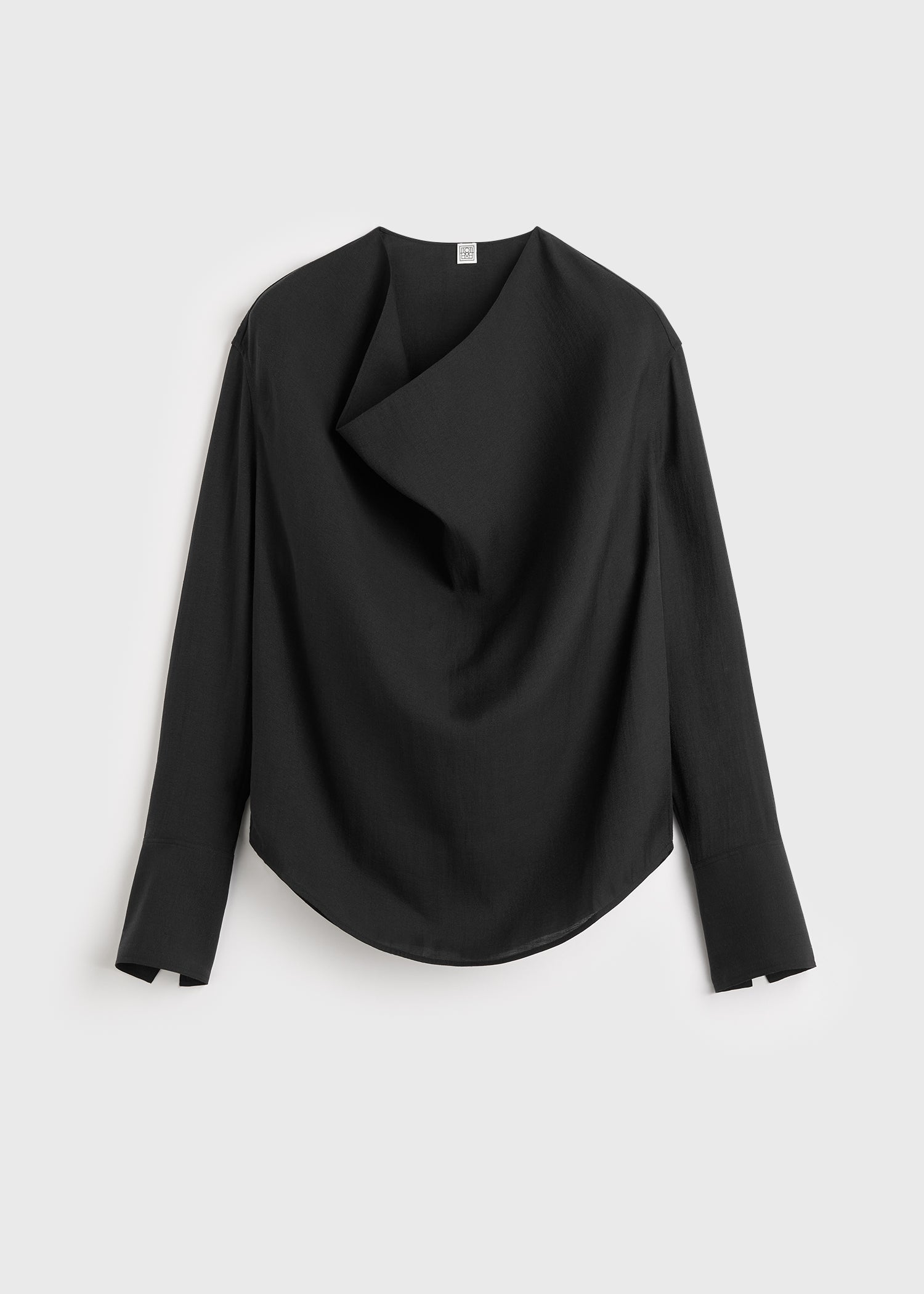 Cowl blouse black
