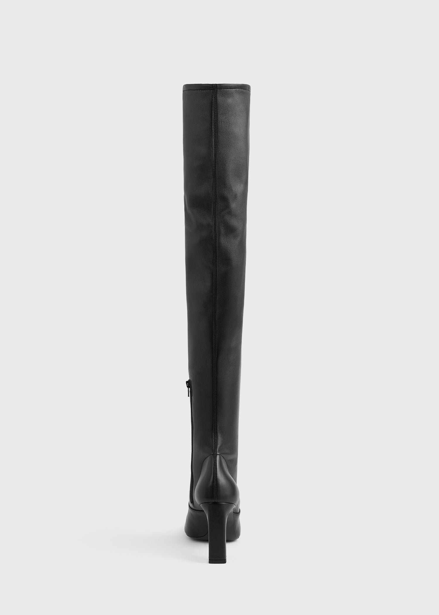 Nappa over-the-knee boots black