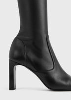 Nappa over-the-knee boots black