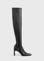 Nappa over-the-knee boots black