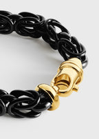 Byzantine bracelet black/gold