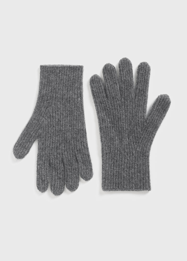 Cashmere gloves charcoal