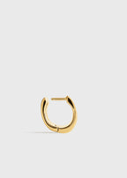 Petite signature hoops gold