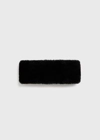Shearling headband black
