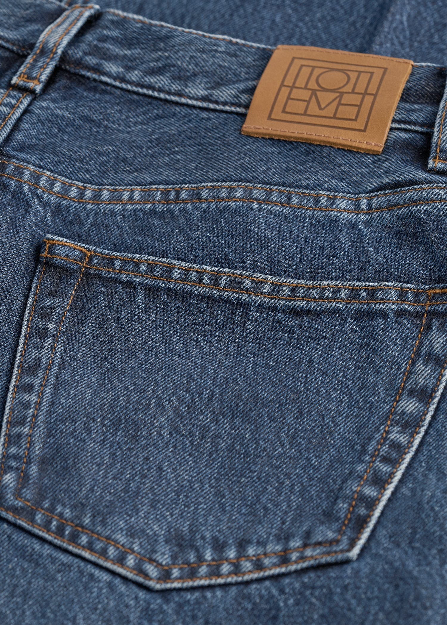 Wide leg denim dark blue