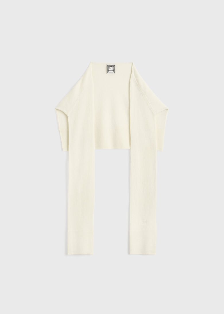 Sleeve scarf white