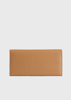 T-lock grained-leather wallet tan