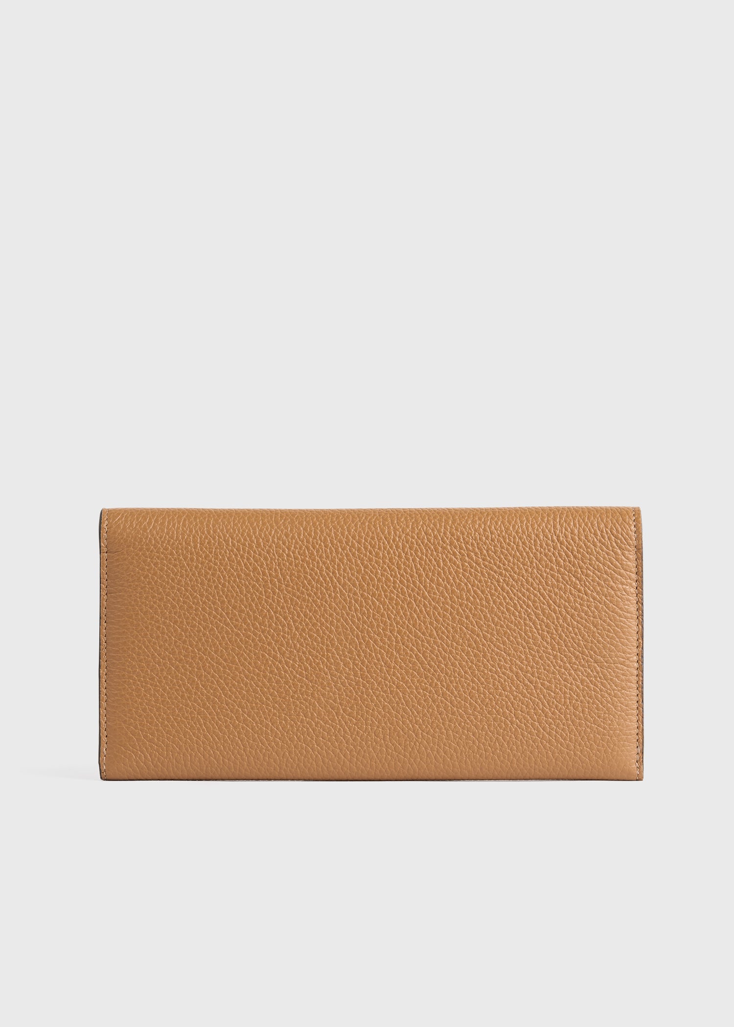 T-lock grained-leather wallet tan