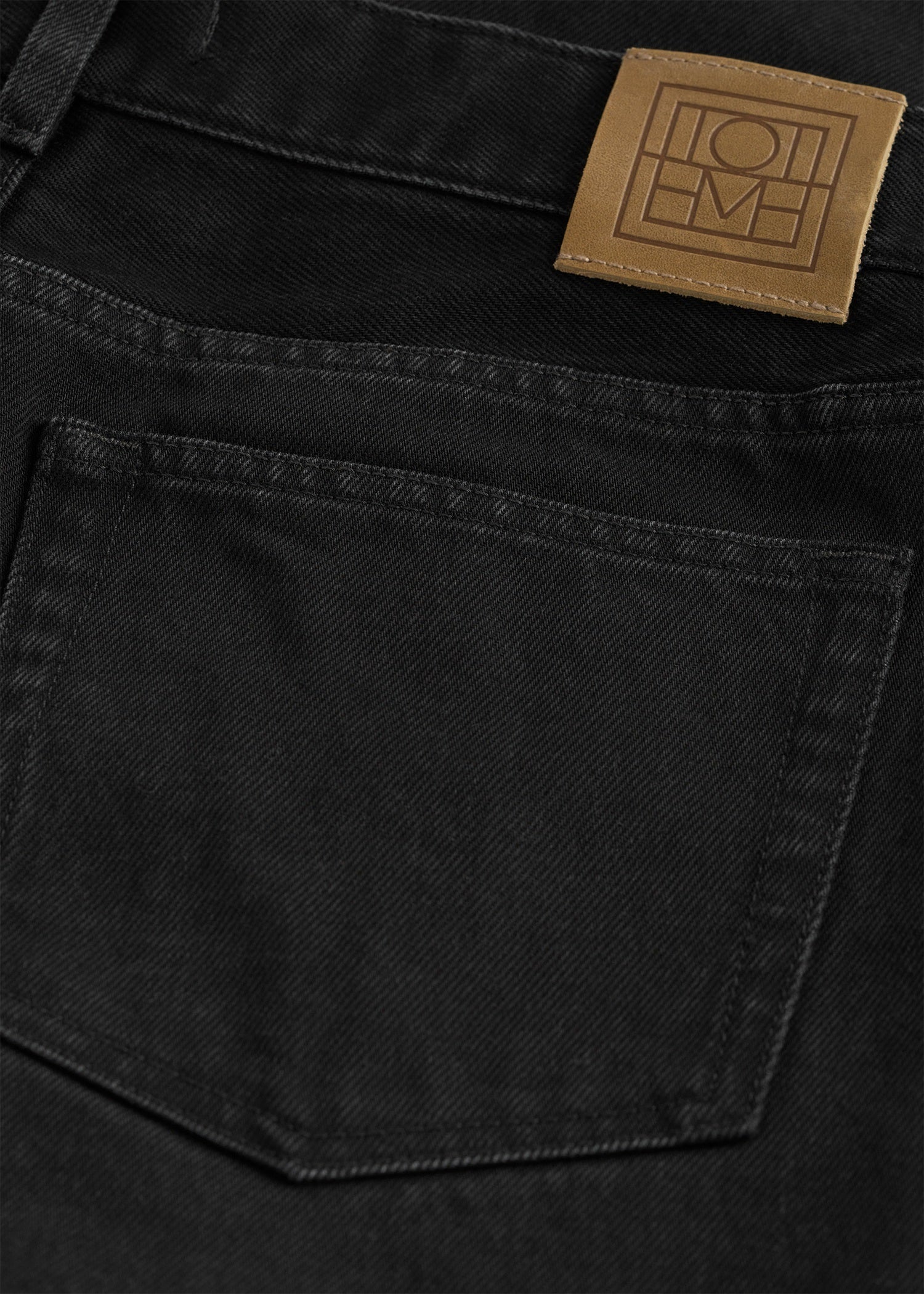 Low straight denim black