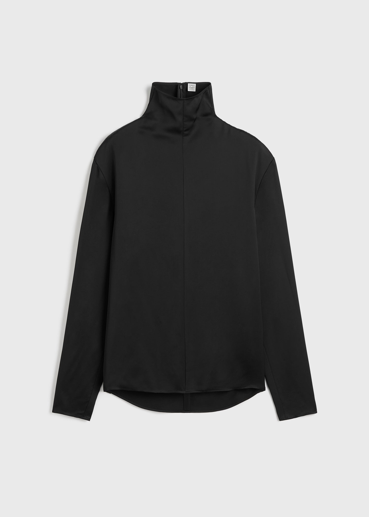 Slouch-neck blouse black