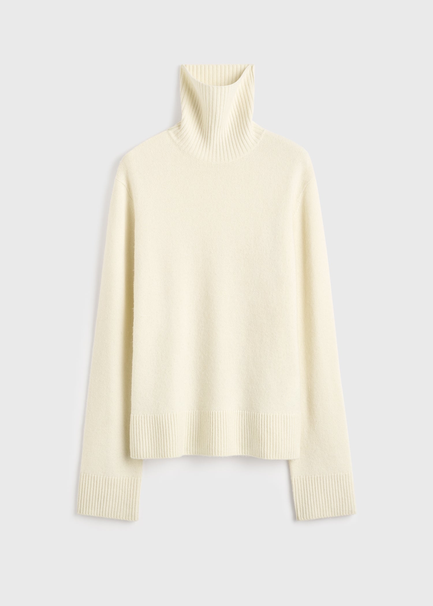 Cashmere turtleneck ecru