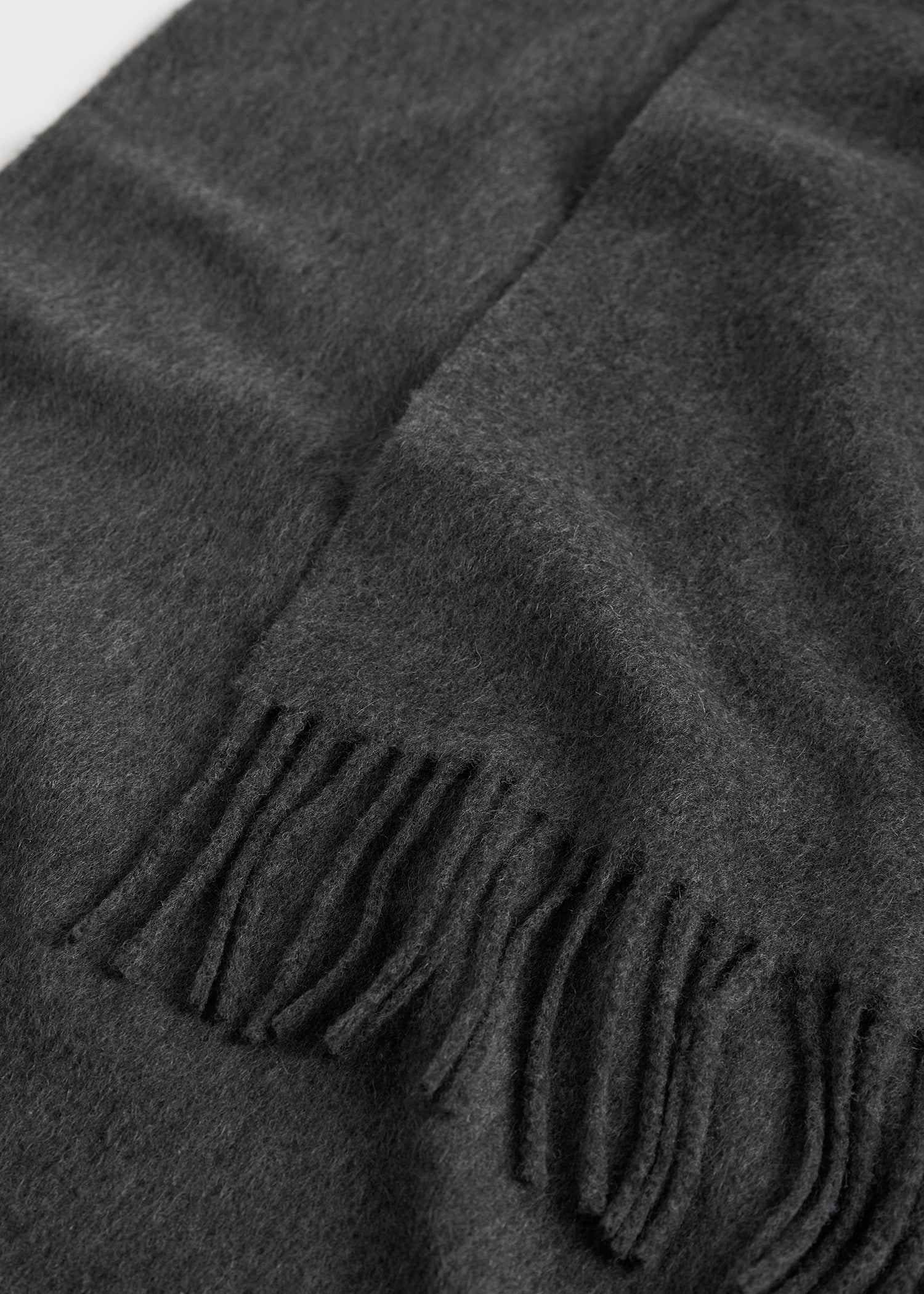 Cashmere scarf charcoal