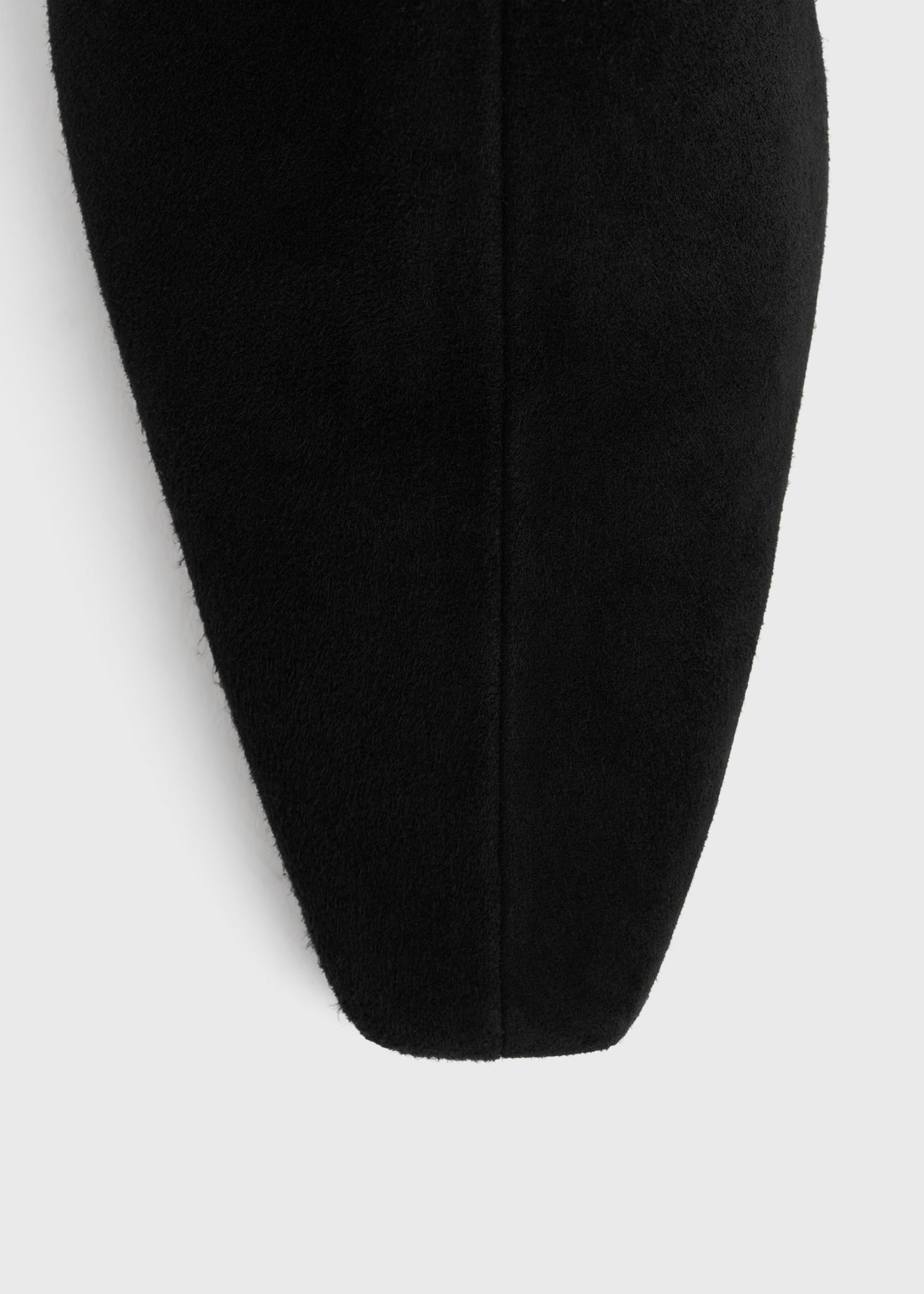 Zipped suede chelsea boots black