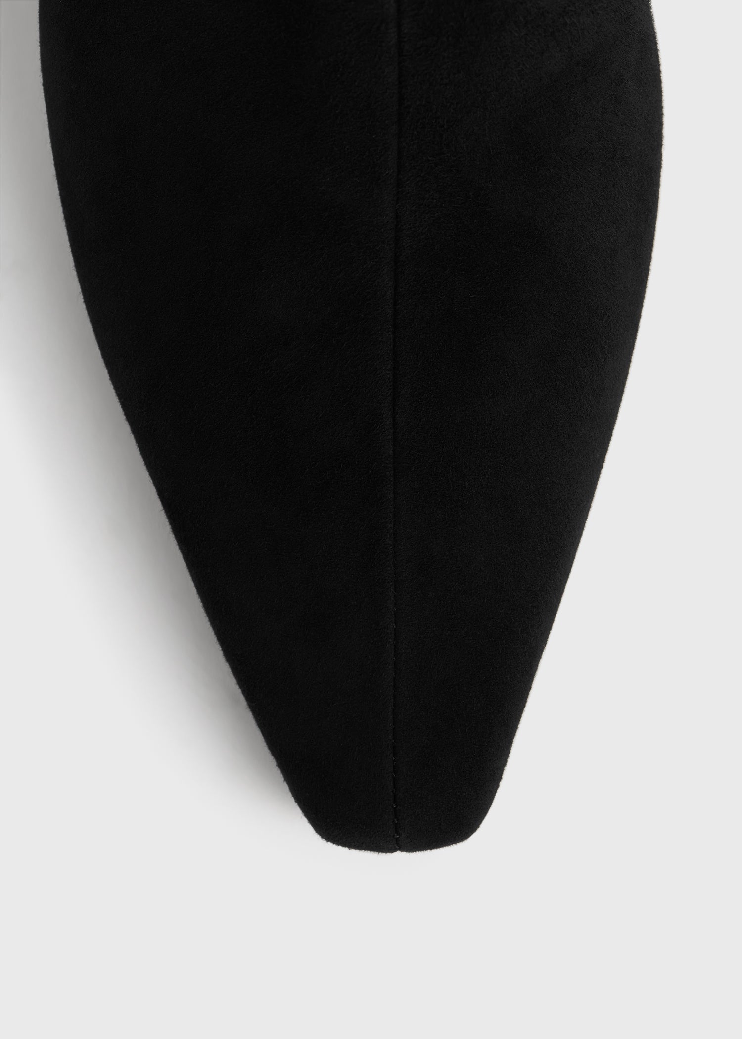 Slim suede ankle boots black